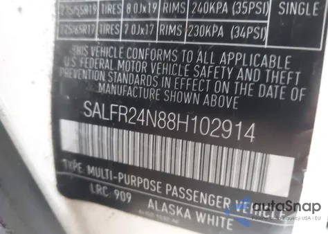 2008 Land Rover Lr2 Hse from USA, damaged, VIN SALFR24N88H102914